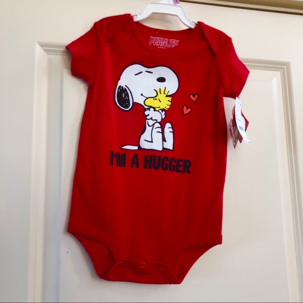 Peanuts 6-9m Valentine’s Day onesie